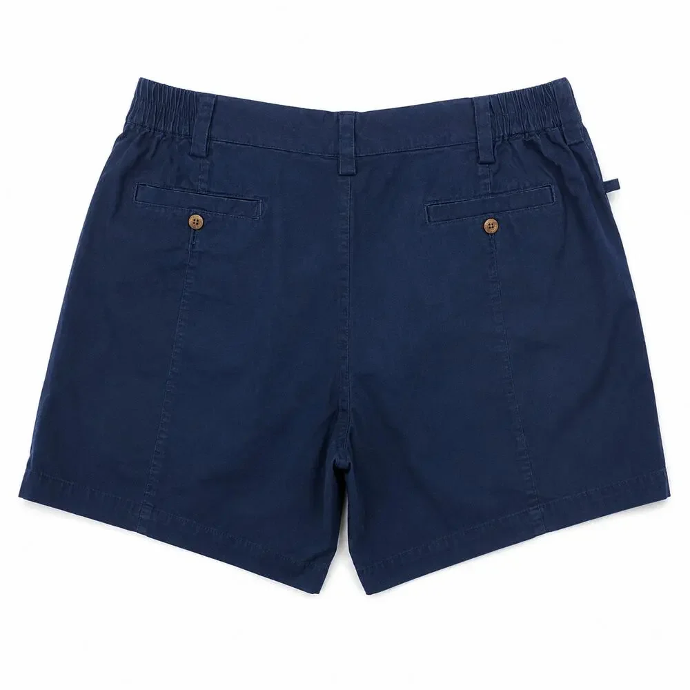 The Territory Ahead Men’s Navy Canvas Shorts XXL Cotton Flat Front Hiking Golf